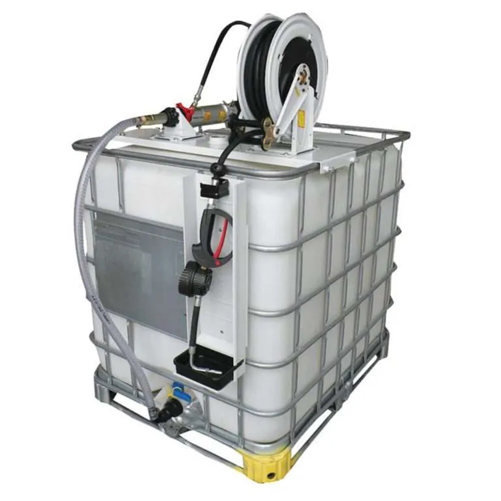 RAASM Top Mounted IBC Kit - RAASM 5:1 Ratio Top Mounted IBC Hose Reel Kit with Manual Gun