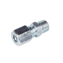 Straight M6/1 x 6mm Tube Compression Fitting