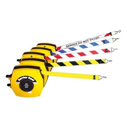 ULTRAFLO Barrier Reel, 15M Yellow & Black Webbing