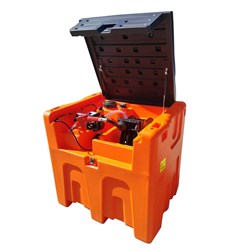 600L Polytank Square Diesel Tank 12V w. Hose Reel