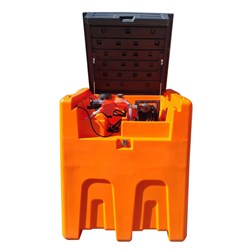 800L Polytank Square Diesel Tank 12V w. Hose Reel