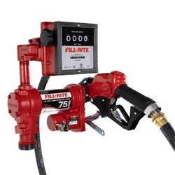 Fillrite Heavy Duty Refuelling Kit - 12V DC 76 L/Min Pump Kit, 3.6M Hose, 900 Series Meter & Auto Shut-Off Nozzle