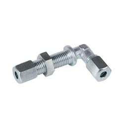 Bulkhead 90  6mm Tube x 6mm Tube