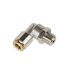Push In 90  Swivel Connectors  M8/1 x 6mm Tube Fitting