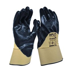 Diesel Gloves - Safety Cuff Blue Nitrile - 3/4" Dipped
