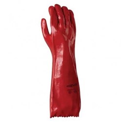 Red PVC Gauntlets - 45cm