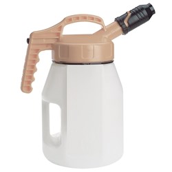 OILSAFE 5L Oil Jug w/ Beige Stumpy Spout