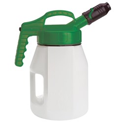 OILSAFE 5L Oil Jug w/ Mid Green Stumpy Spout