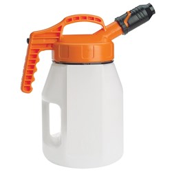 OILSAFE 5L Oil Jug w/ Orange Stumpy Spout